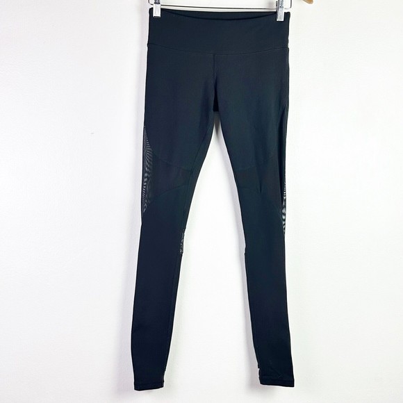 ALO YOGA MId Rise  Black Coast Legging Mesh Stirrups Size S - Picture 2 of 11